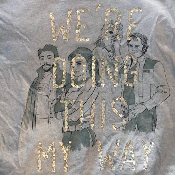 GAP/Star Wars Sequin T-Shirt Girls Small - Picture 5 of 5
